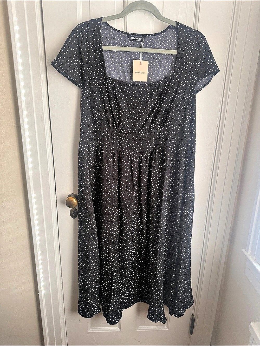 Bloomchic Polka Dot Midi Dress Size 14-16 NWT